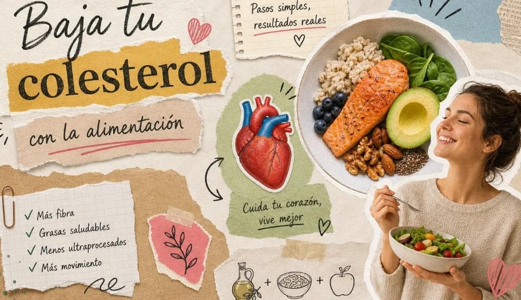Cómo bajar el colesterol con la alimentación paso a paso.