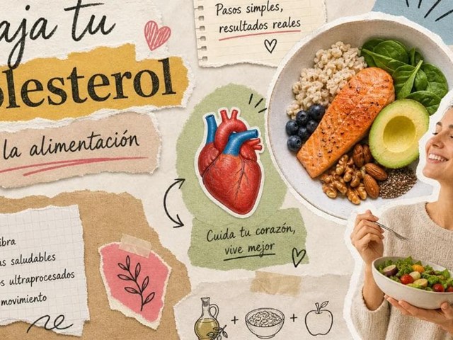 Cómo bajar el colesterol con la alimentación paso a paso.